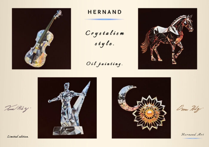 Poster: Crystalism style.