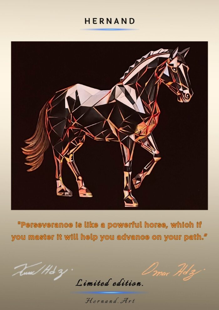 Poster: Phrase from the artwork “Reunion with perseverance”.
